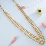 Gold Plated 3 Layer Nakshi Mani Mala Design