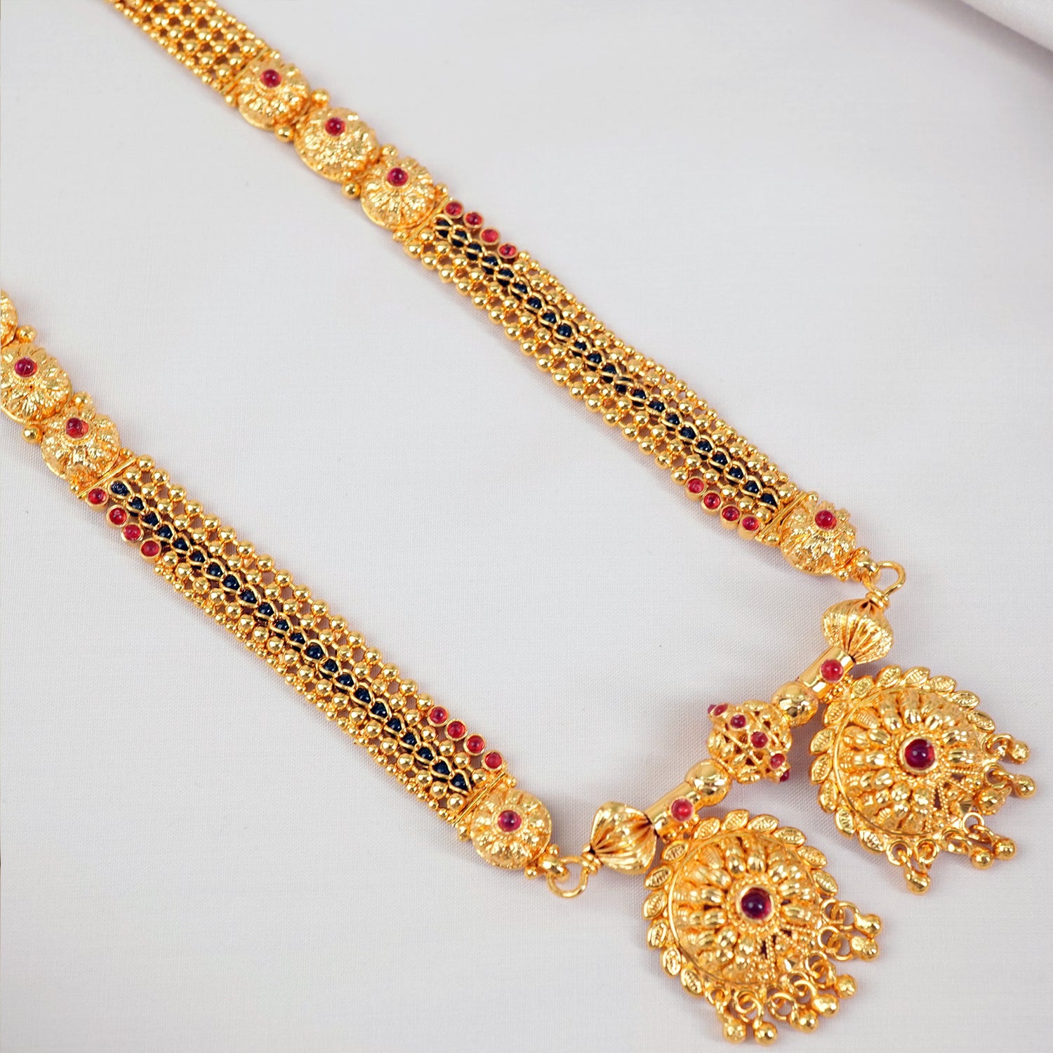 One Gram Gold Finish Mangalsutra Design With Vati Pendant MS1G-1522