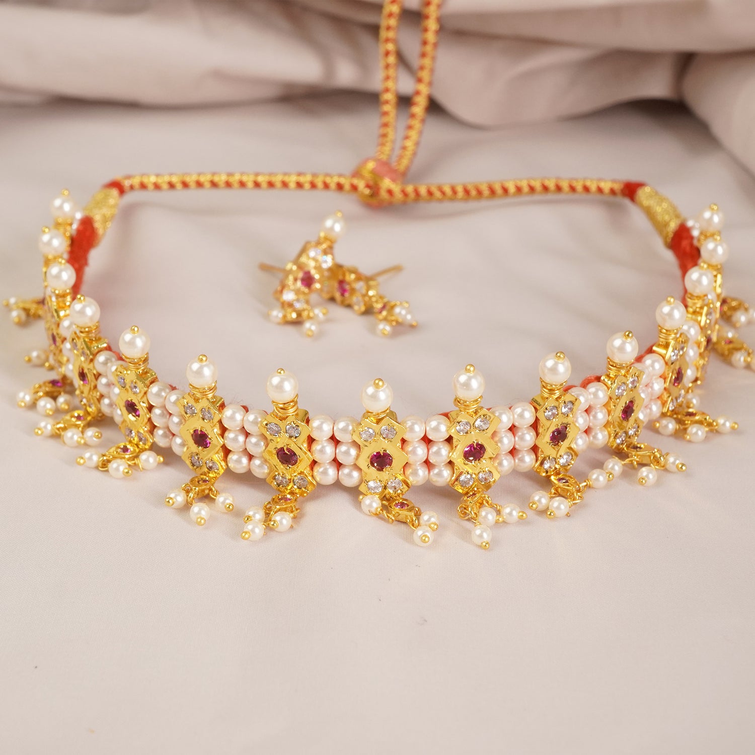 Maharashtrian Chinchpeti Kasturi Necklace Design