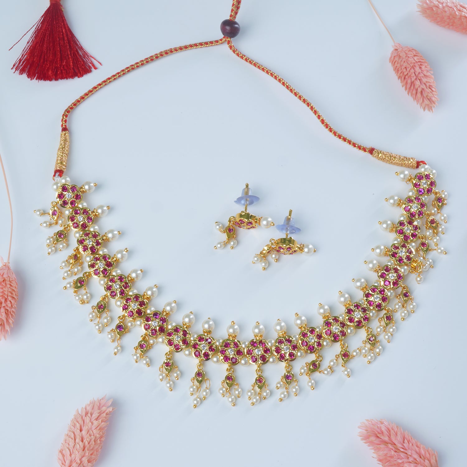 Chinchpeti Karwari Design With Earrings Online