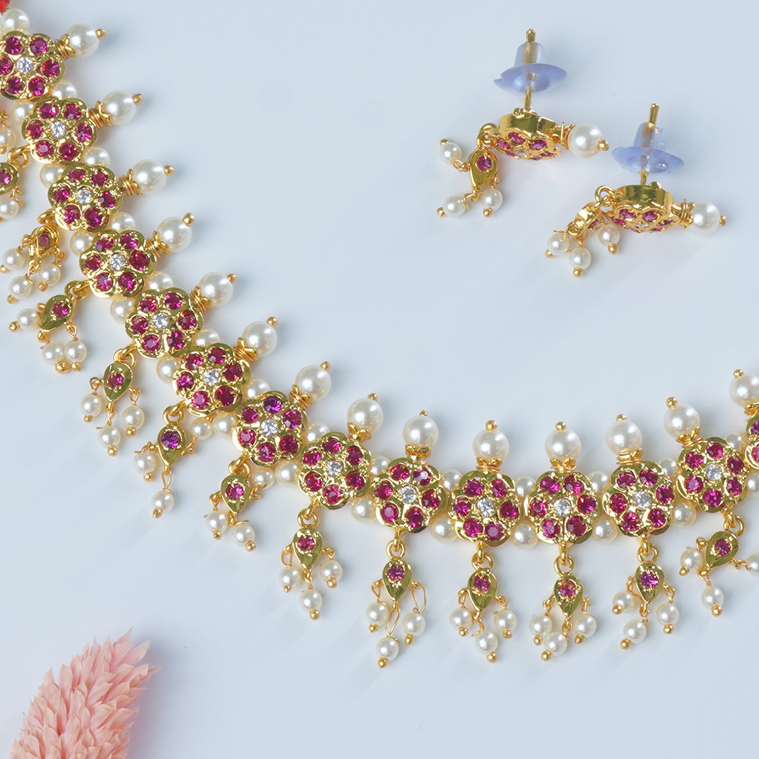 Chinchpeti Karwari Design With Earrings Online