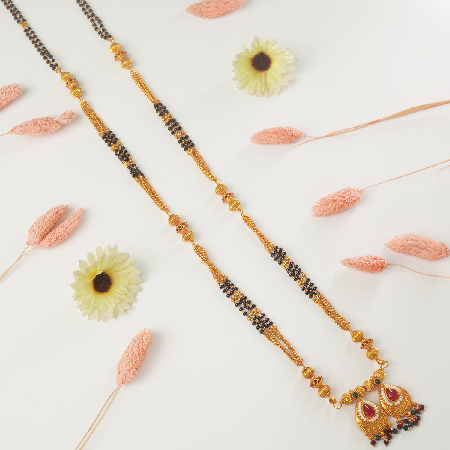 Gheru Mangalstura 4 Padri Vati Pendant Designs Online