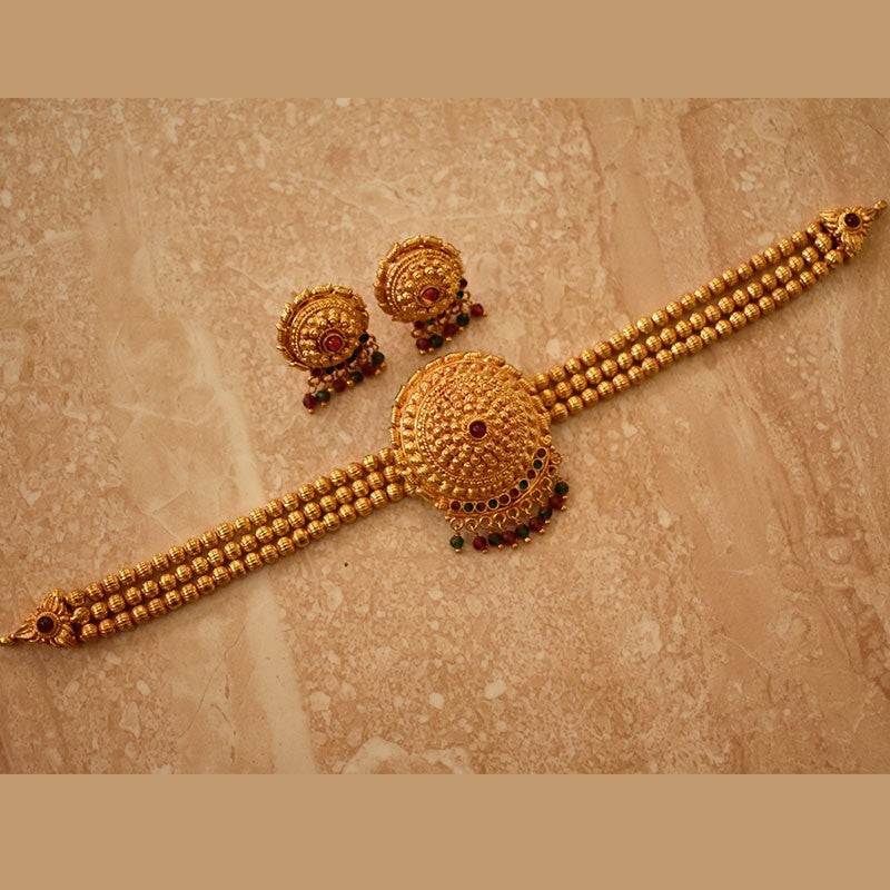 Gram Geru finished choker haar surya pendal – Rishabh Gold