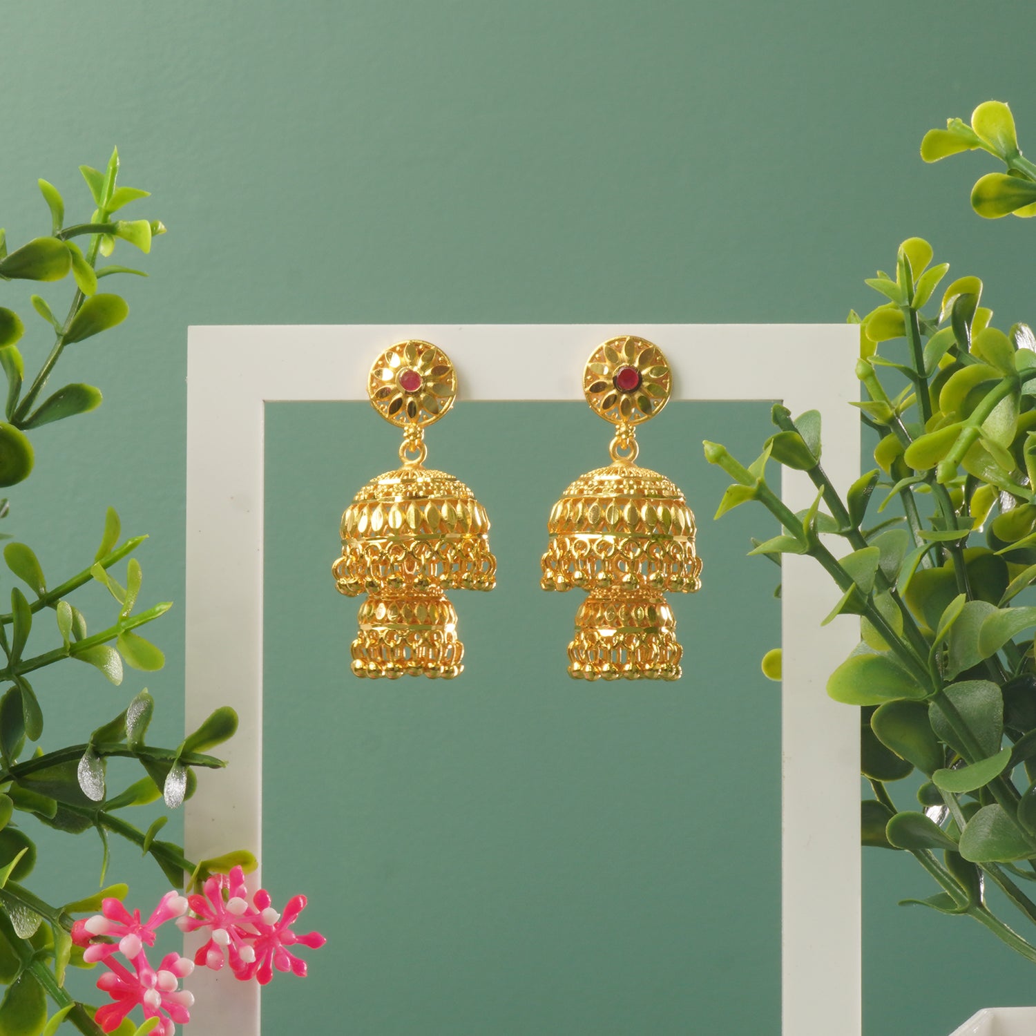 Buy Forming Gold Plated Latkan Jhumki Designs Online