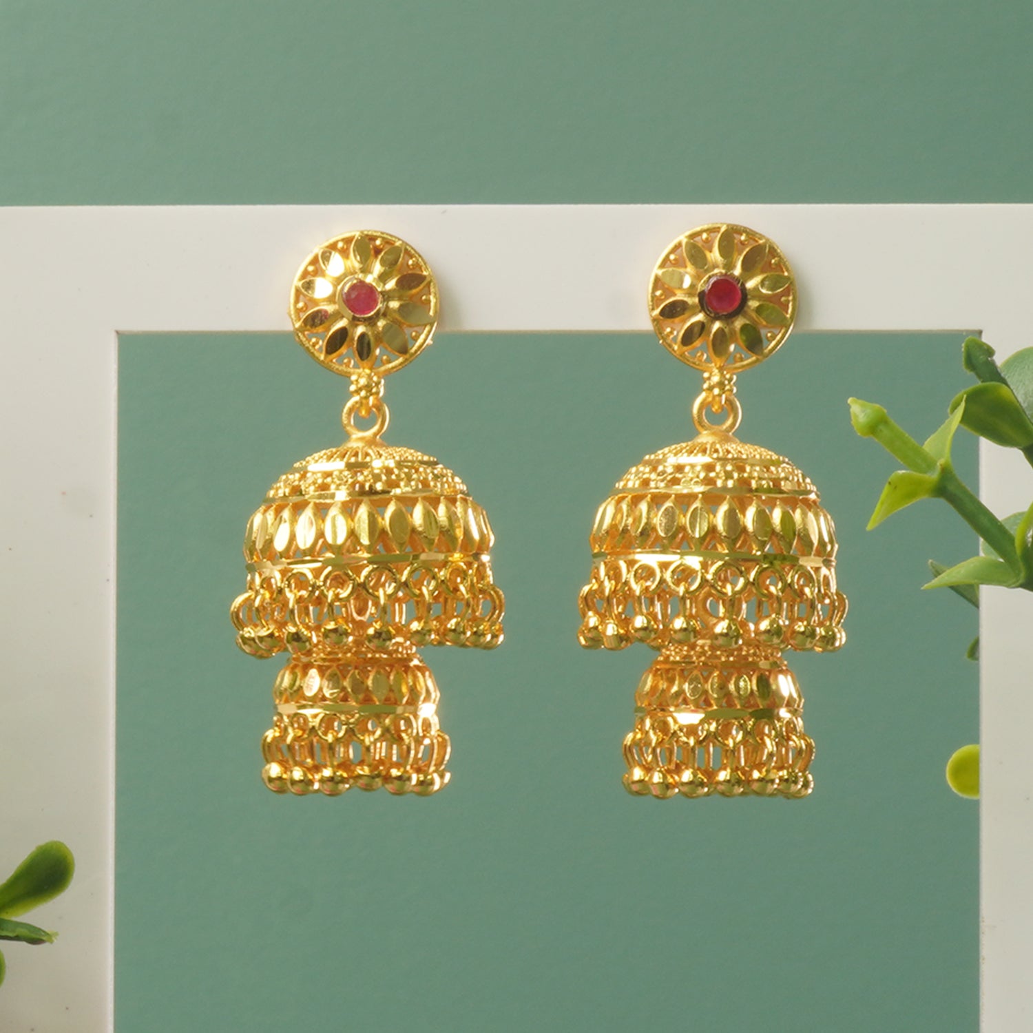 Buy Forming Gold Plated Latkan Jhumki Designs Online