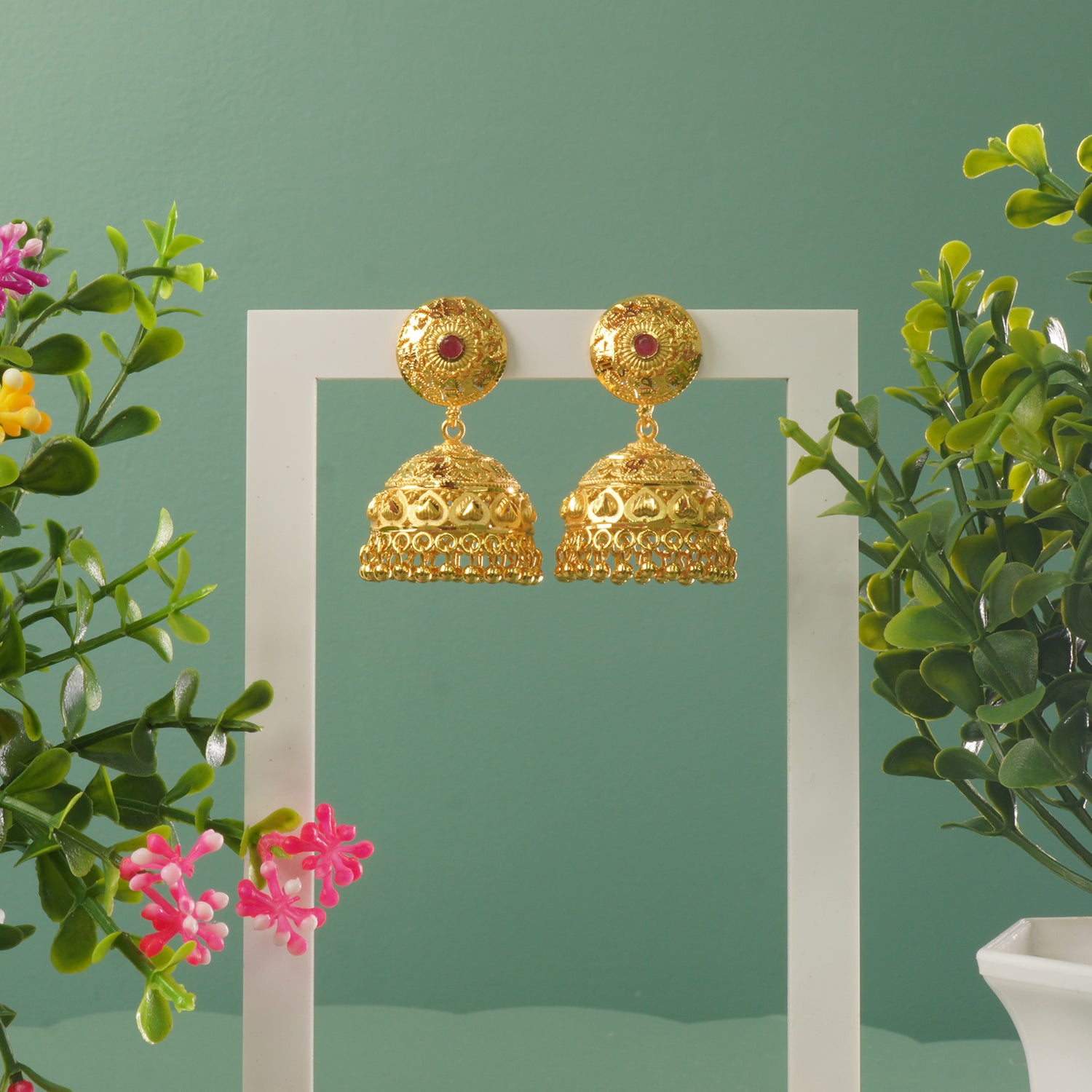 Buy Forming Gold Plated Jhumki Designs Online At Discounted Prices