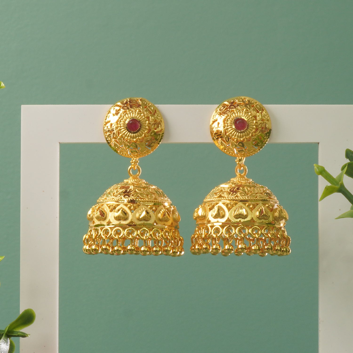 Buy Forming Gold Plated Jhumki Designs Online At Discounted Prices