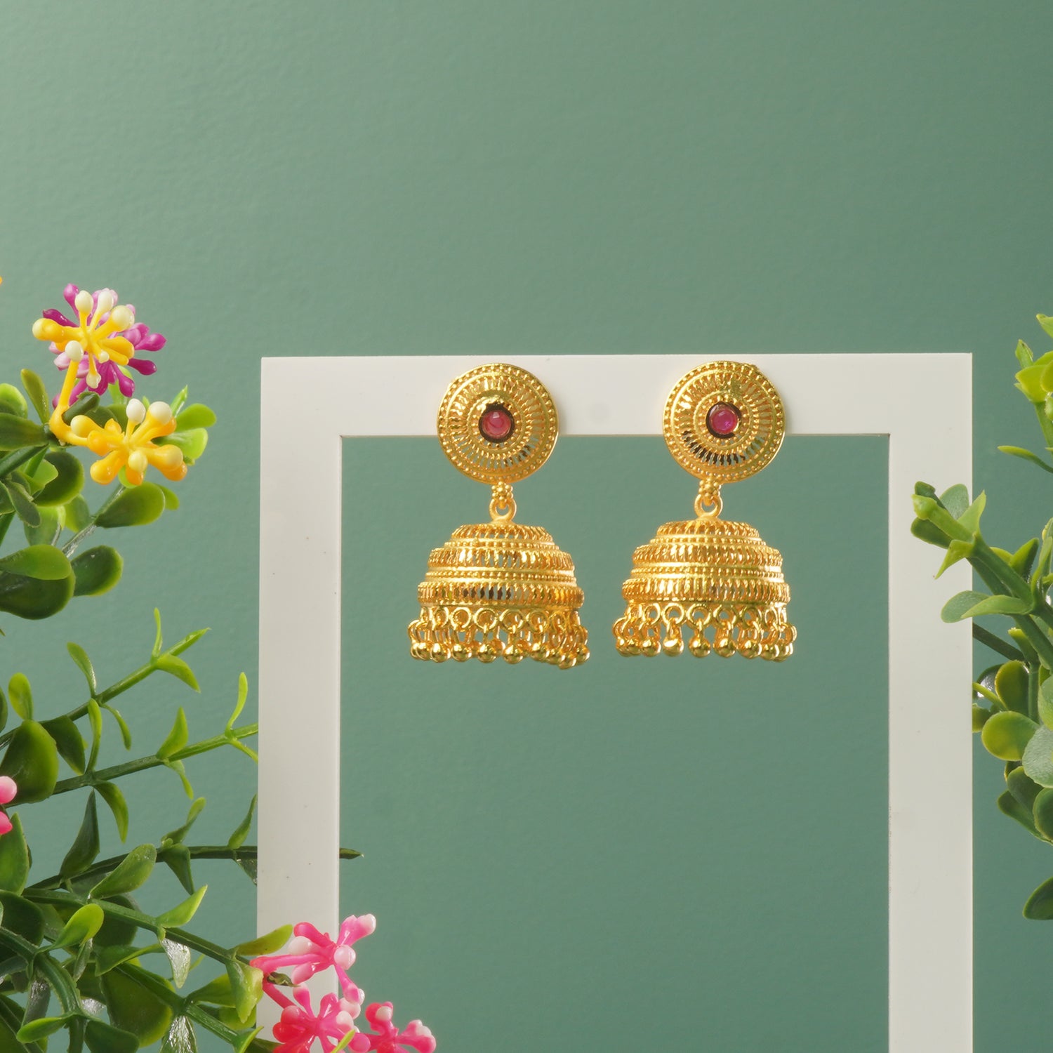 Buy Forming Gold Plated Latkan Jhumki Designs Online At Affordable Prices