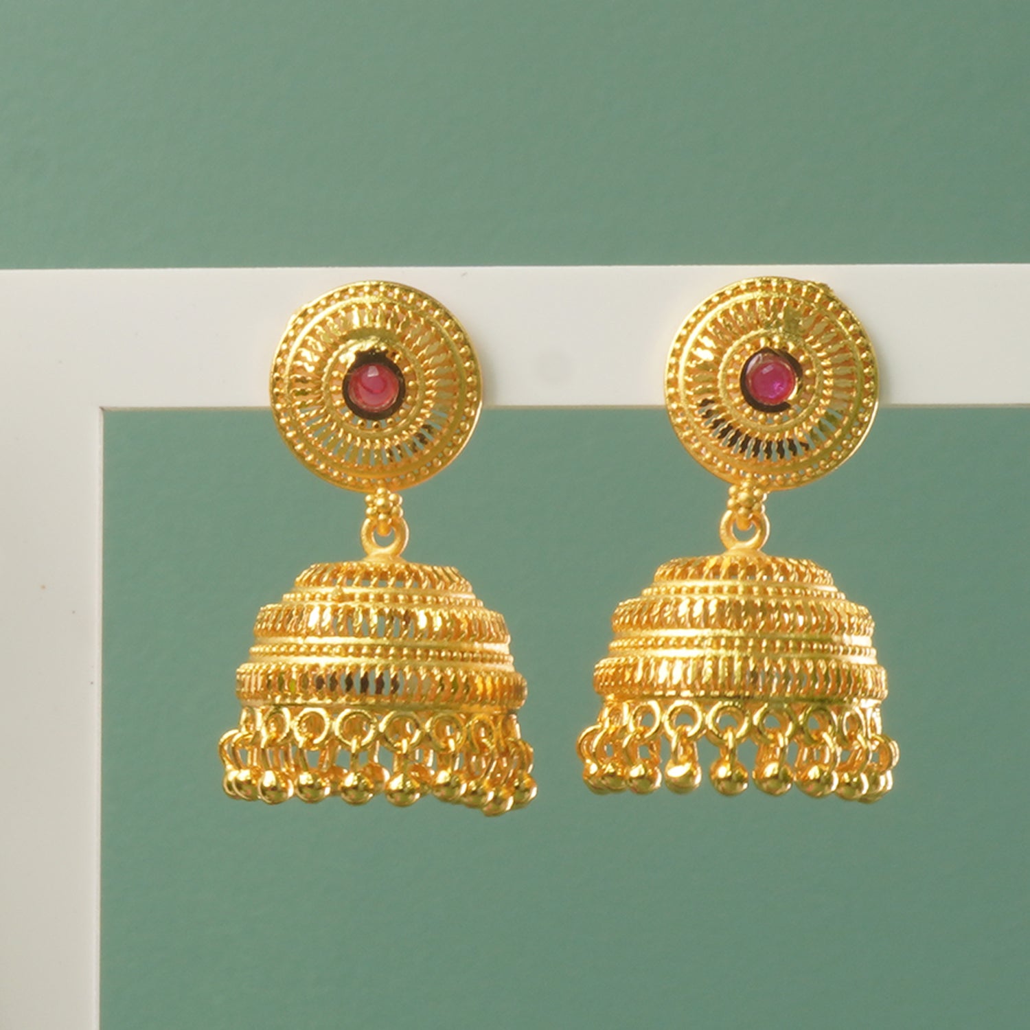 Buy Forming Gold Plated Latkan Jhumki Designs Online At Affordable Prices