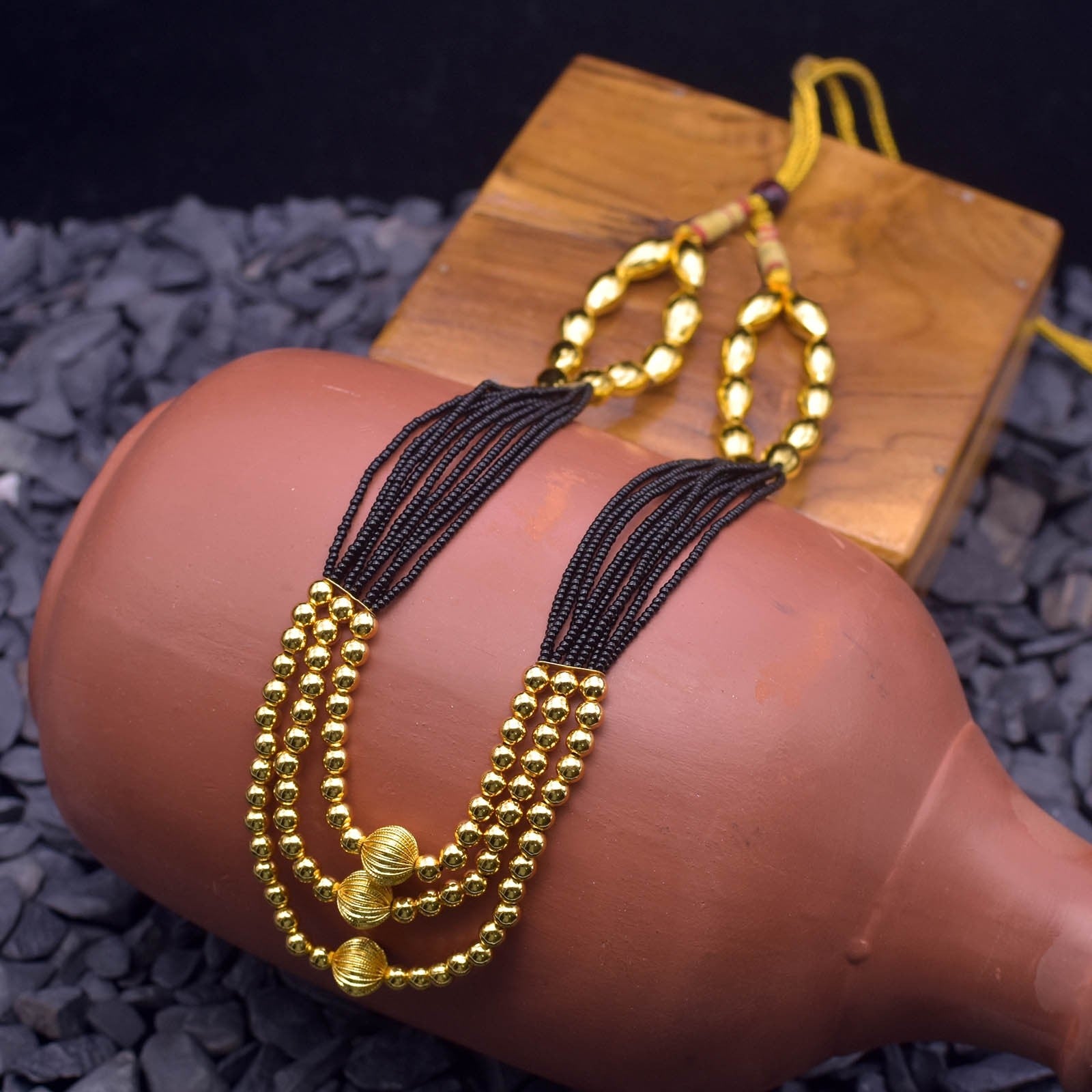 Shop online kolhapuri bormala mangalsutra – Rishabh Gold