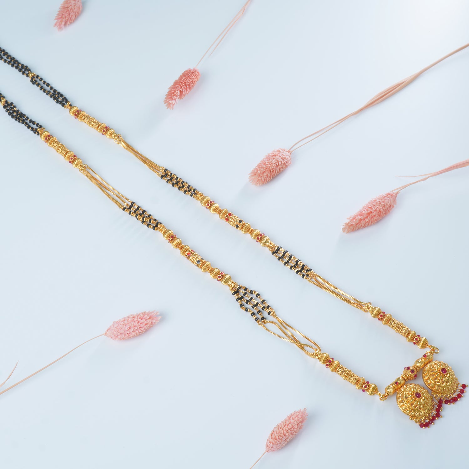 Buy Online 34 Inch One Gram Mangalsutra Design With Vaati Pendant