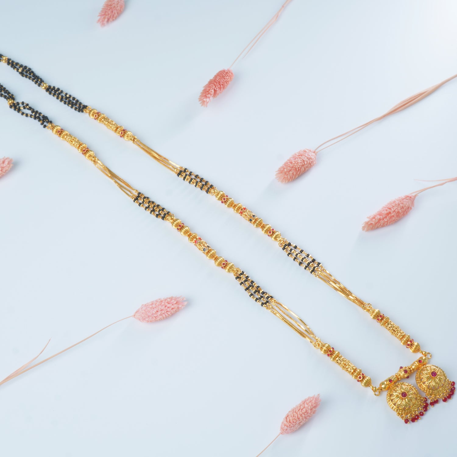 Buy Online 34 Inch One Gram Mangalsutra Design With Vaati Pendant Design