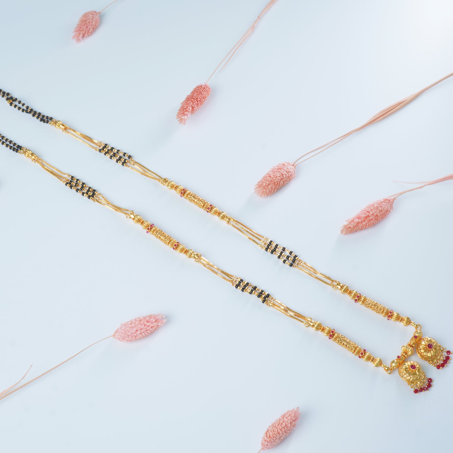 Buy Online 32 Inch One Gram Patti Mangalsutra Design With Fancy Vati Pendant