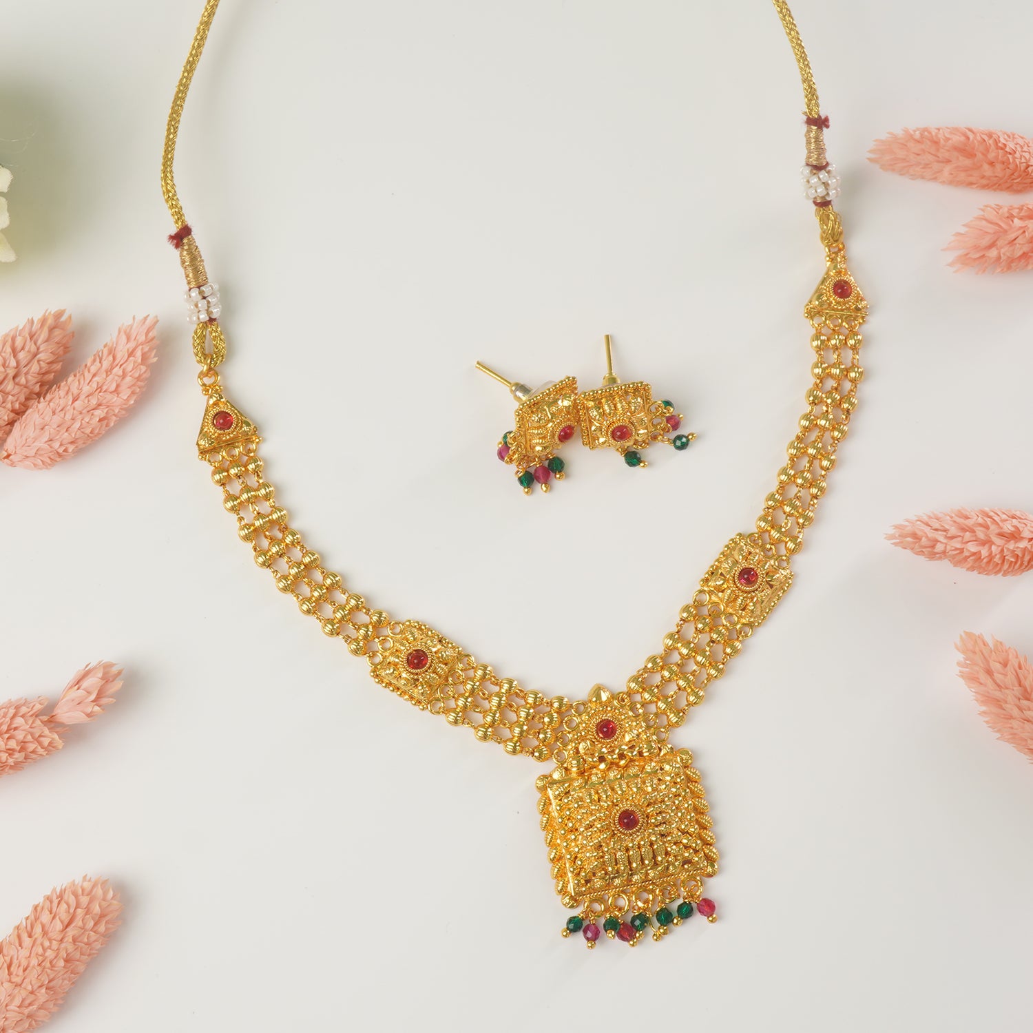 Shop Online One Gram Gold Plated Necklace Design With Free Shipping
