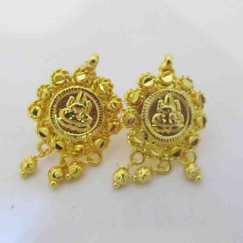 Gold Plated Tops Earrings Golden Small Earrings For Womens And Girls
