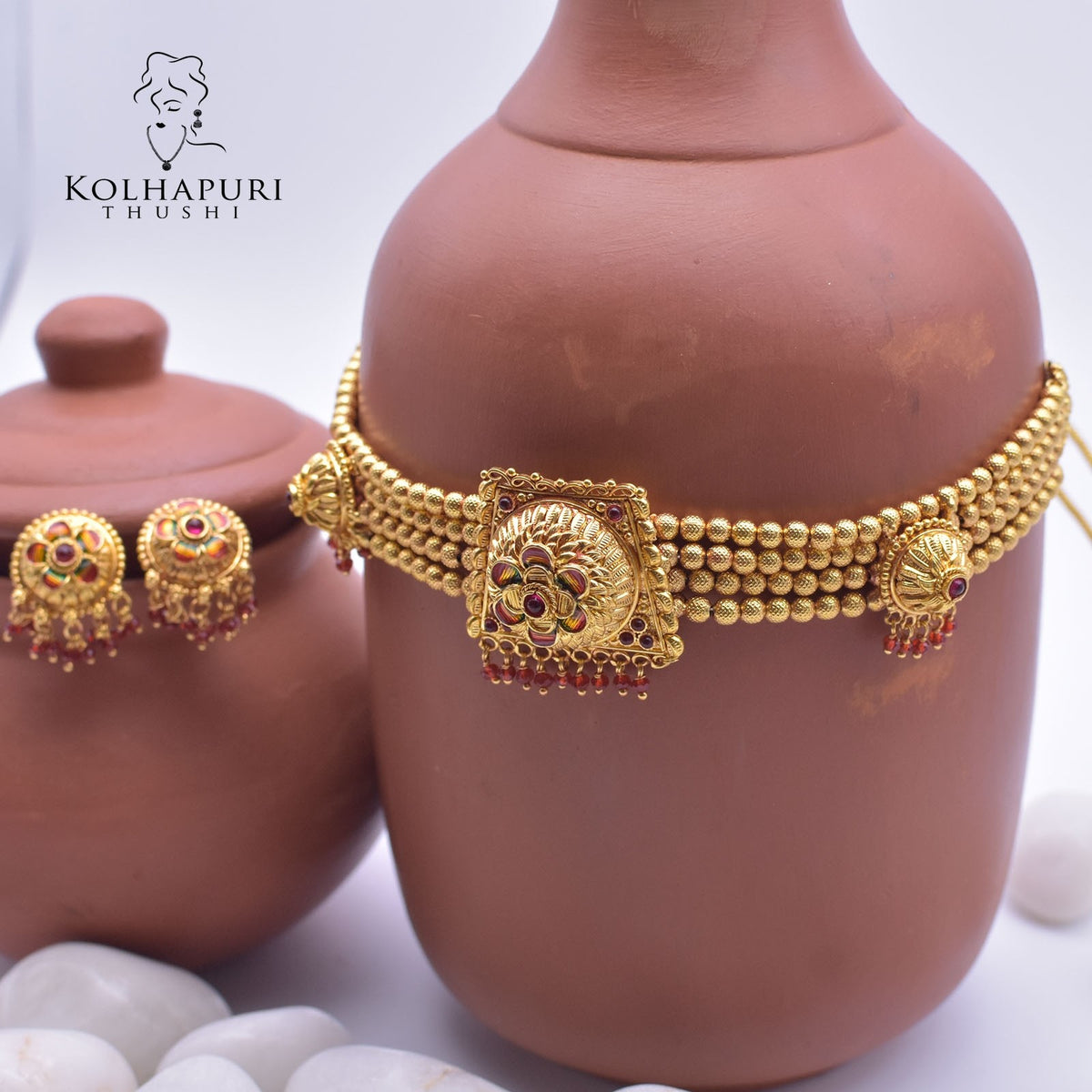 1. Gram Geru finished choker haar chokda pendal