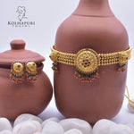 1. Gram Geru finished choker haar kundan surya pendal