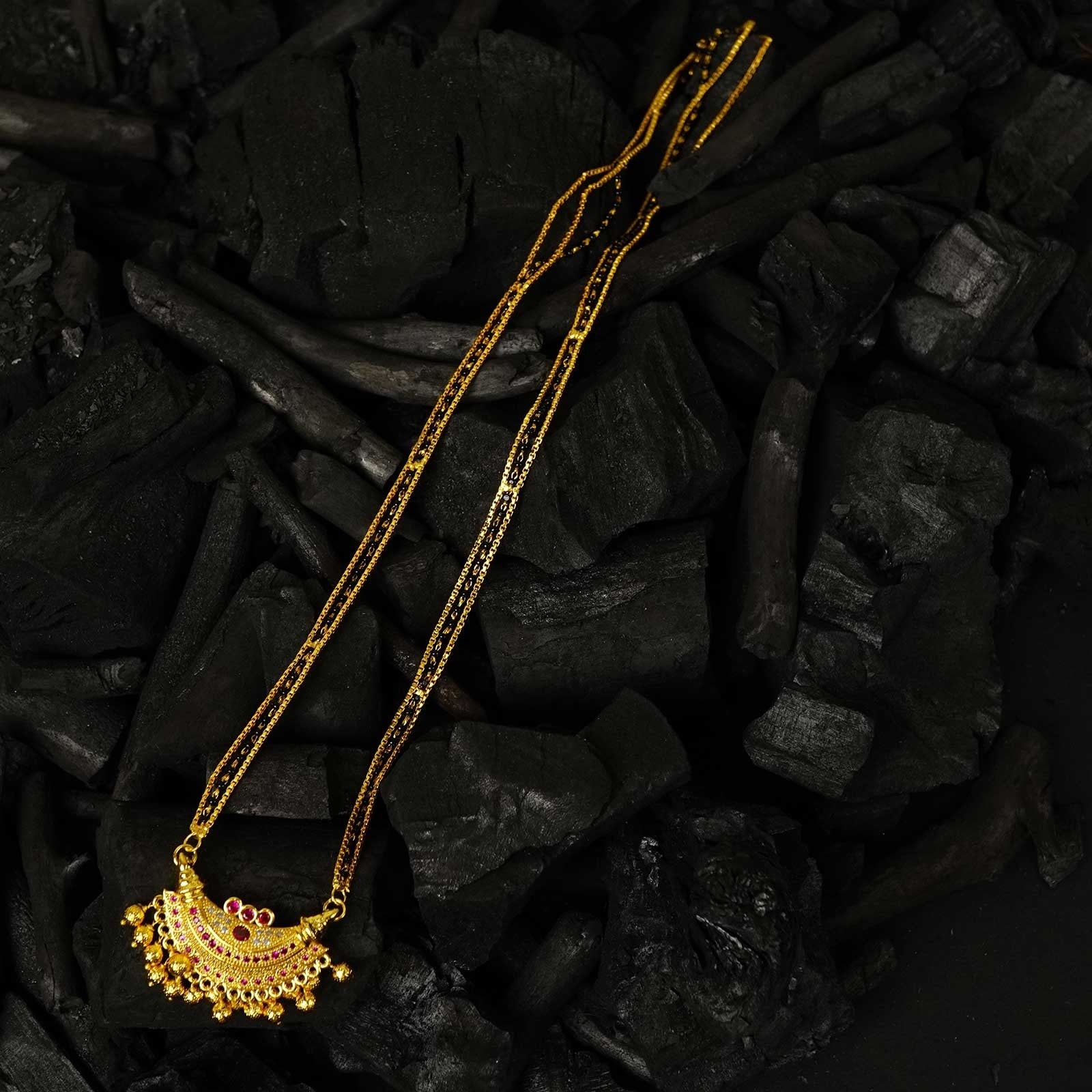 30" Double Chain Mangalsutra Karwari Boat pendant