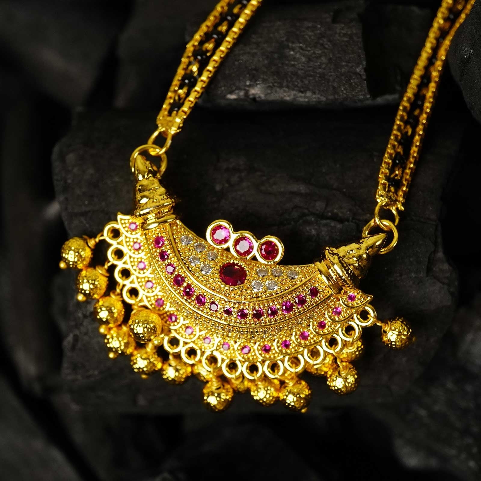 30" Double Chain Mangalsutra Karwari Boat pendant