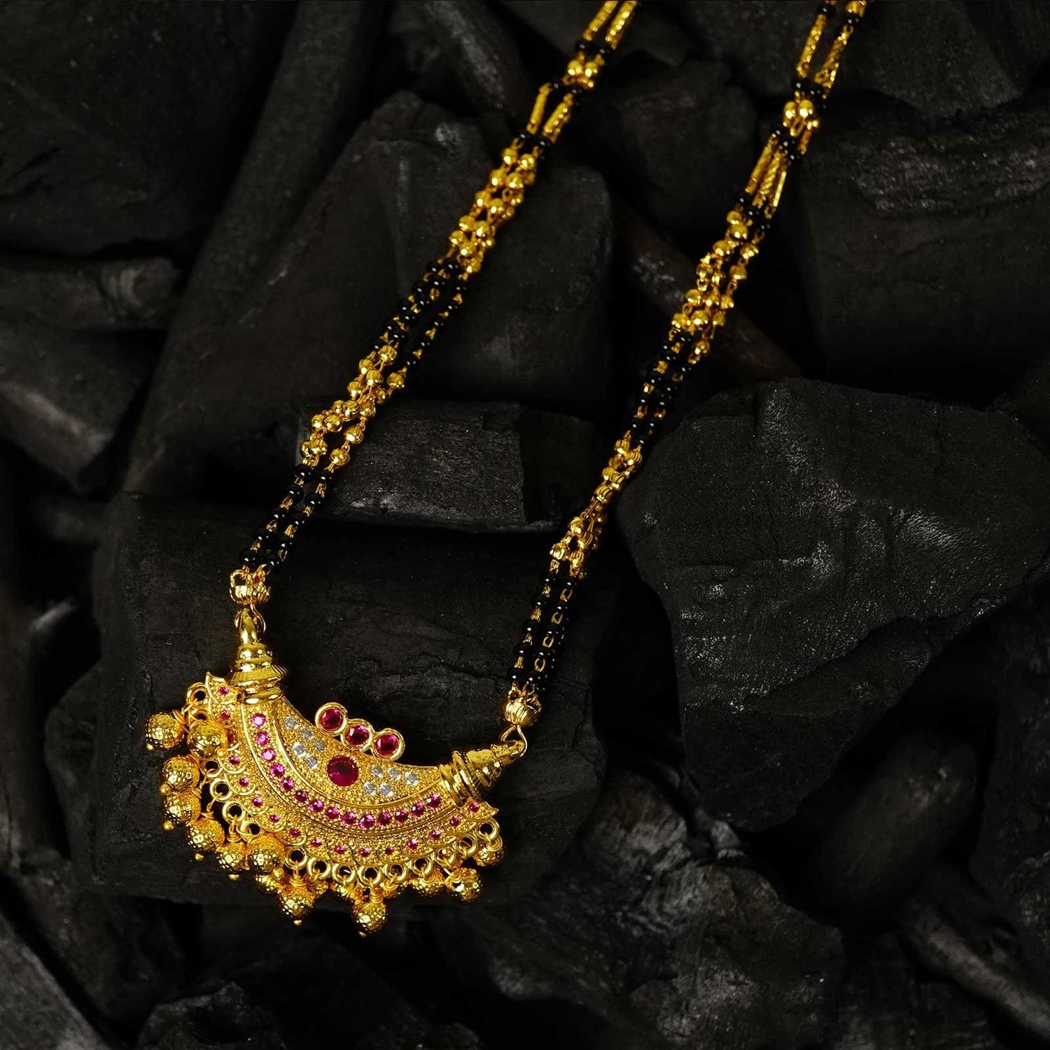 26" Golden Chain Mangalsutra Karwari Boat pendant