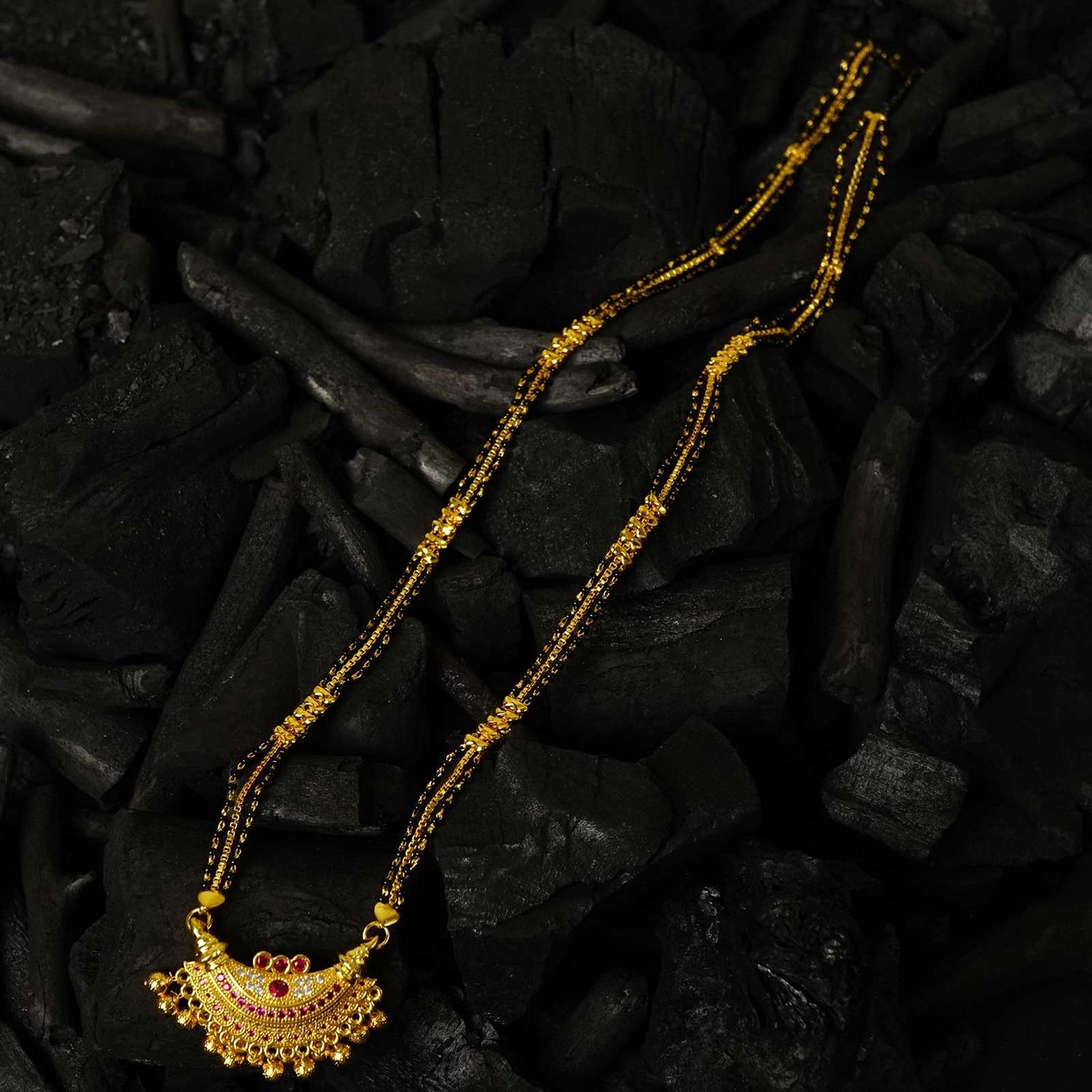 30" Double Chain Mangalsutra Karwari Boat pendant