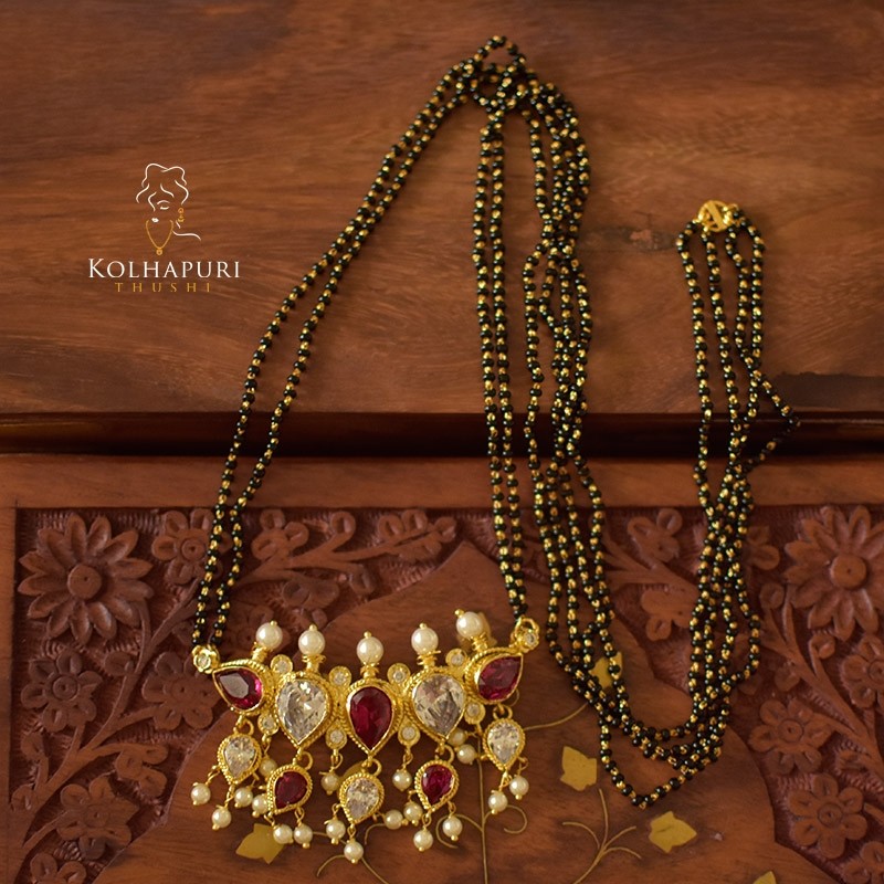 34" Handmade chain mangalsutra puneri khod pendal