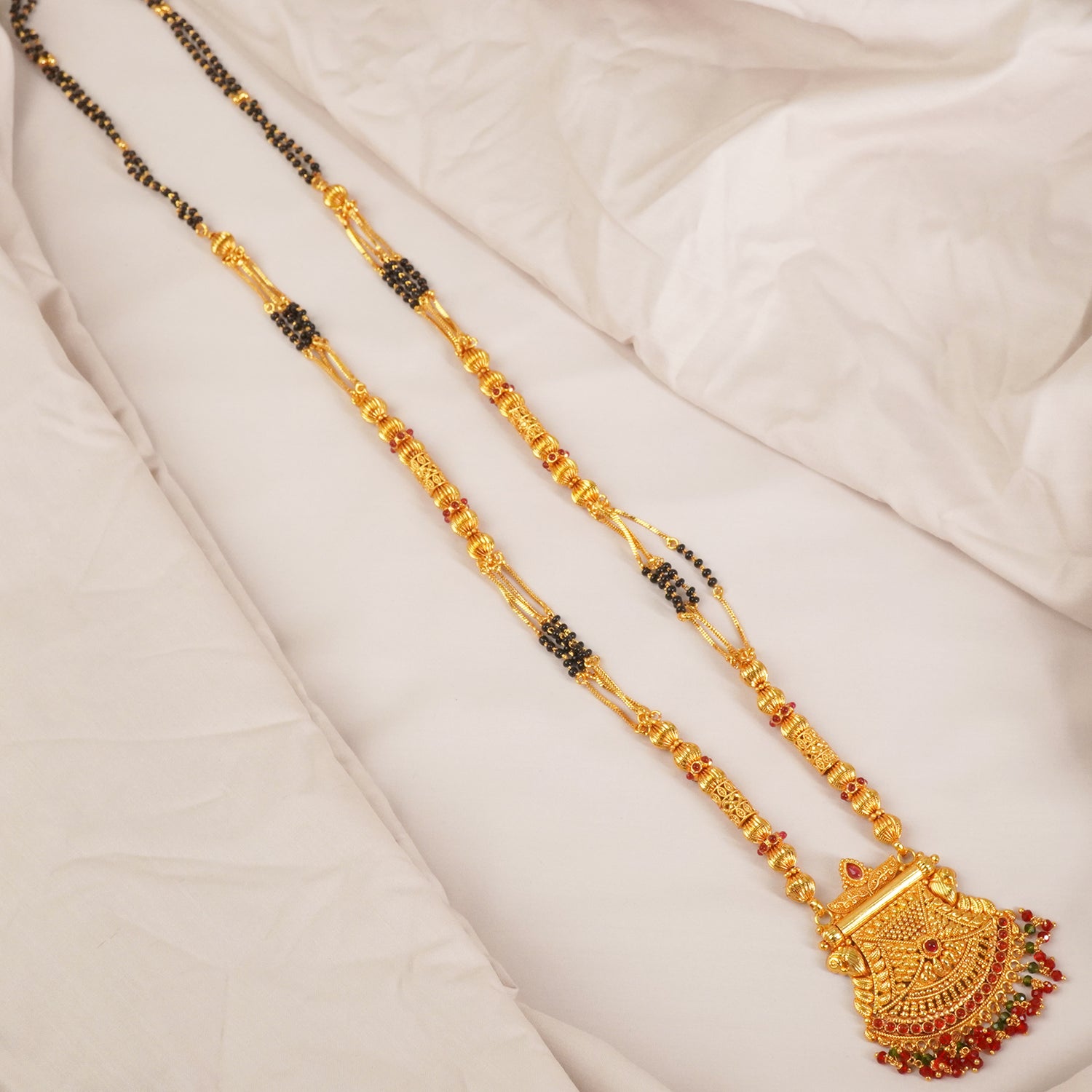 One Gram Mangalsutra Chokda Pendant Design - MS1G-1505