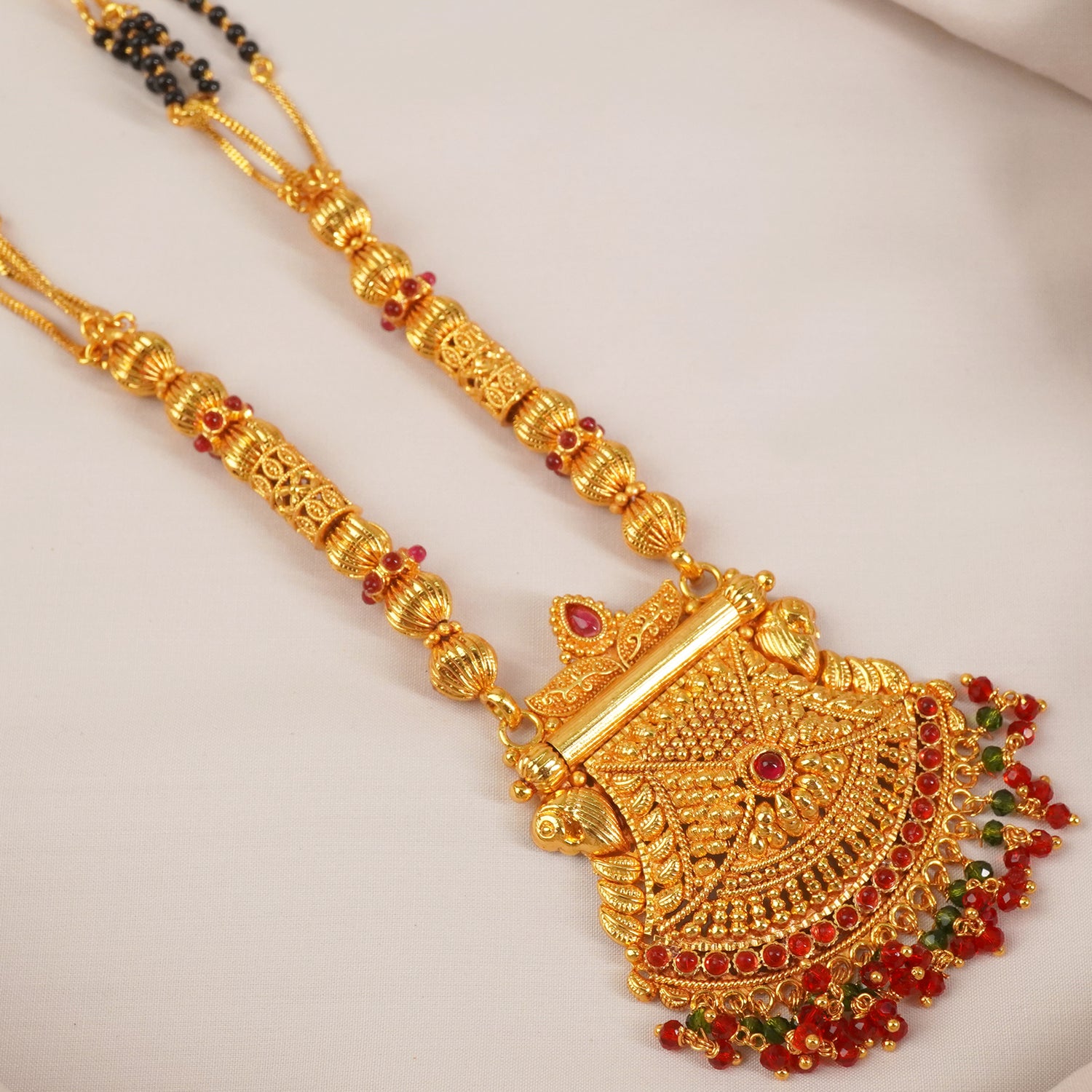 One Gram Mangalsutra Chokda Pendant Design - MS1G-1505