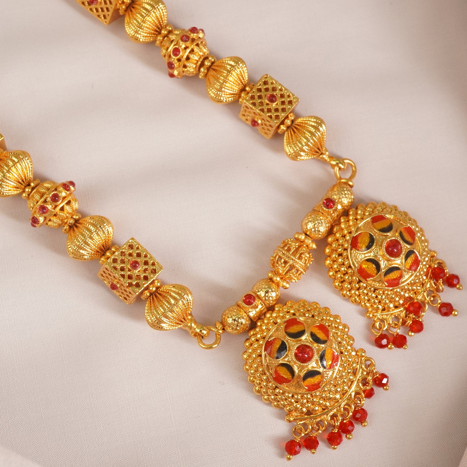 One Gram Meena Stone Vati Mangalsutra Design - MS1G-1508