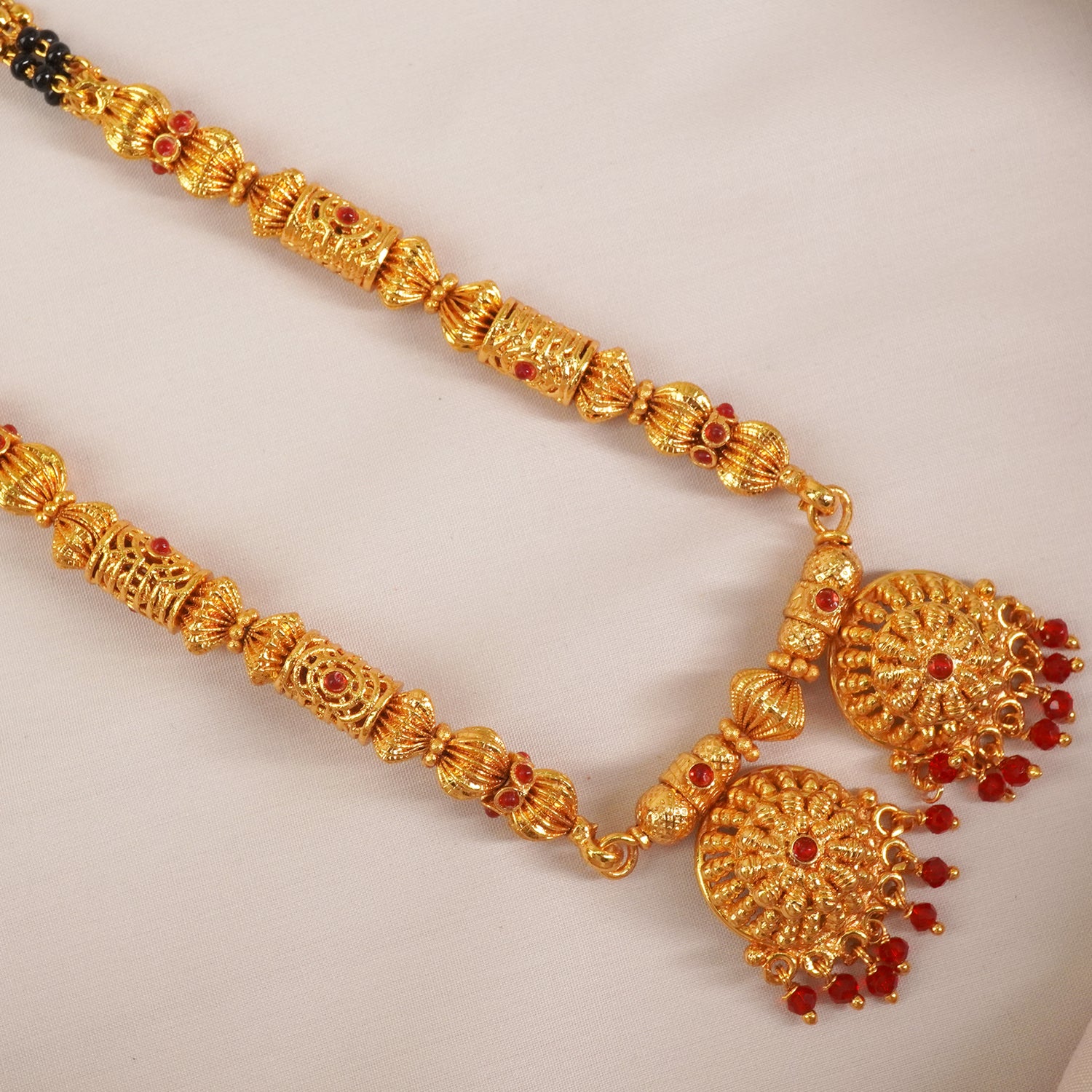 One Gram Mangalsutra Designs With Vati Pendant MS1G-1511