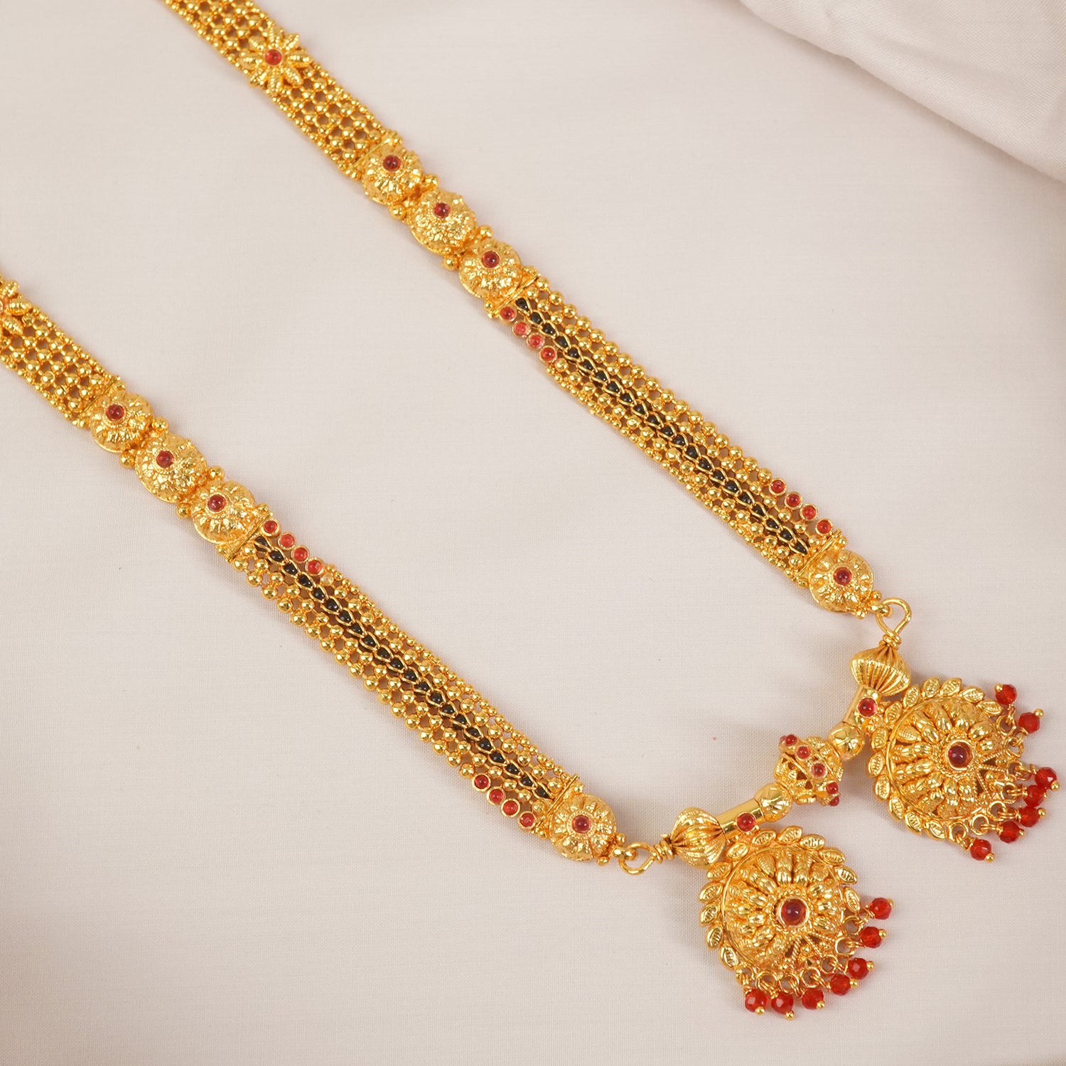 One Gram Mangalsutra With Vati Pendant Design MS1G-1515