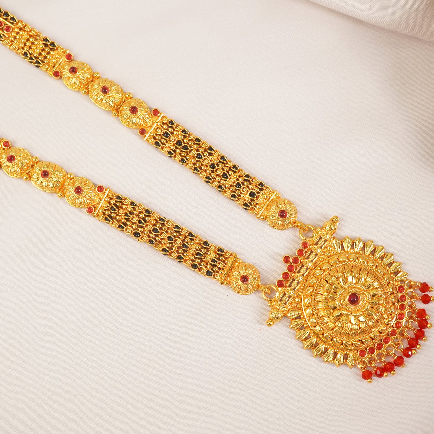 One Gram Gold Finish Mangalsutra Vati Design - MS1G-1525