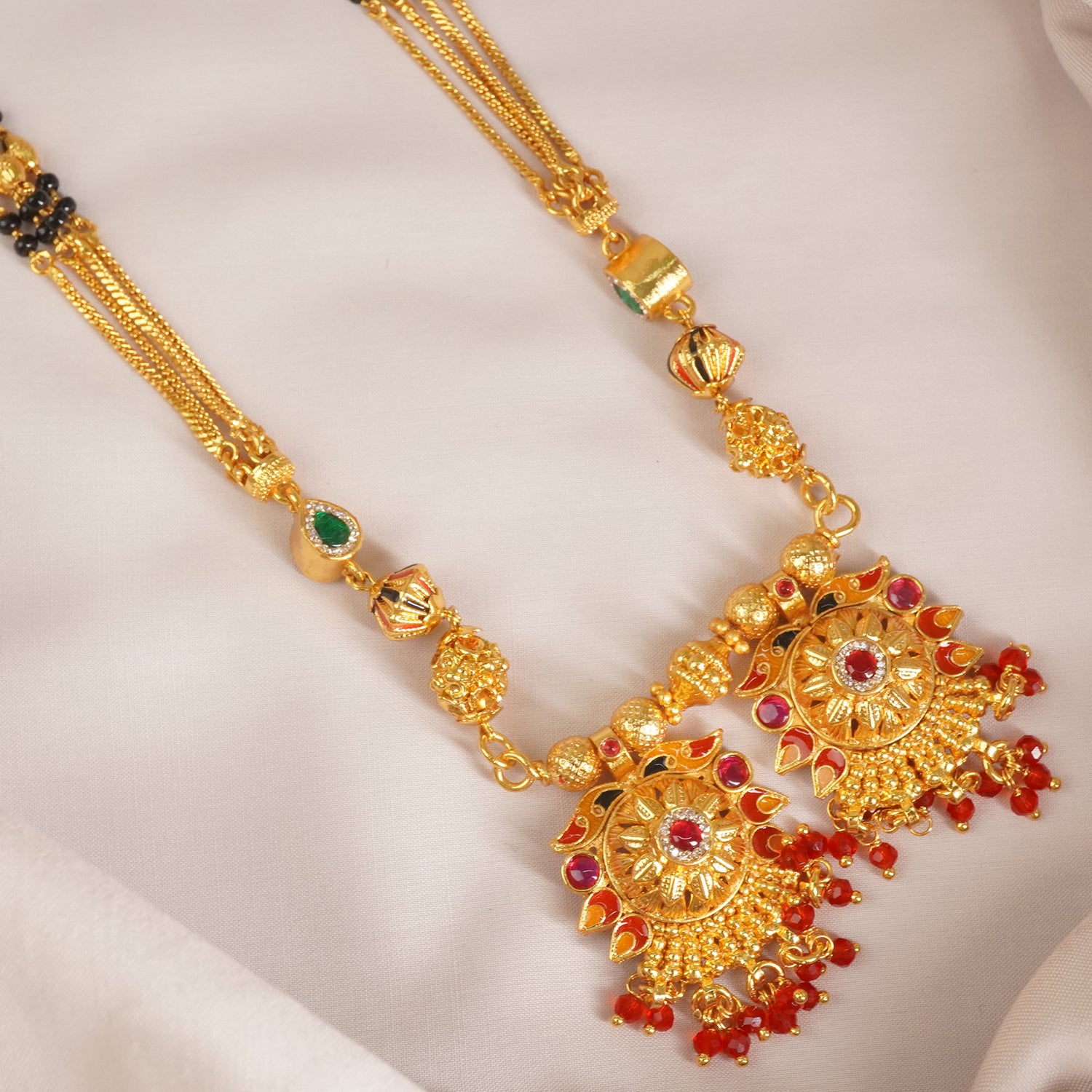One Gram Stone Vati Mangalsutra Design - MS1G-1529