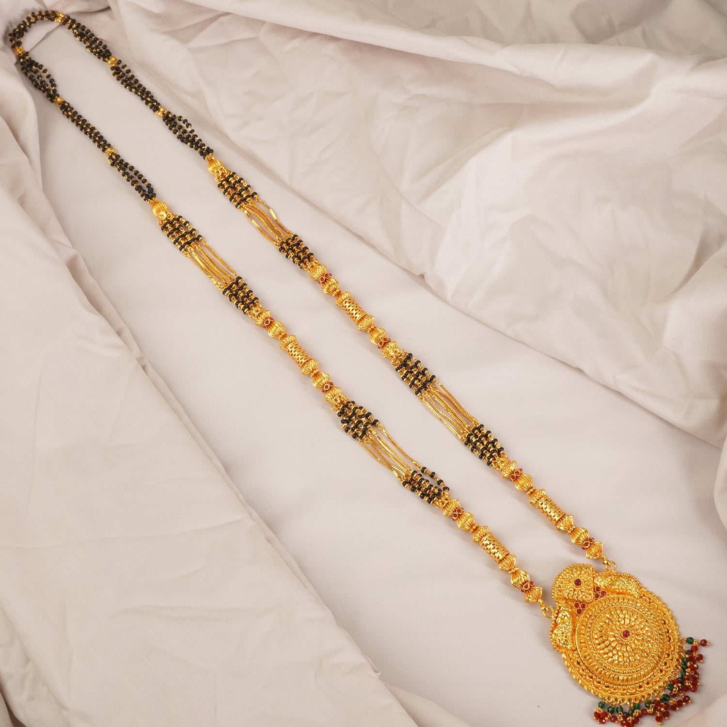 One Gram Mangalsutra Bada Pendant Design MS1G-1533