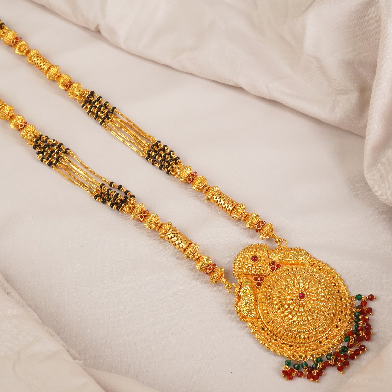 One Gram Mangalsutra Bada Pendant Design MS1G-1533