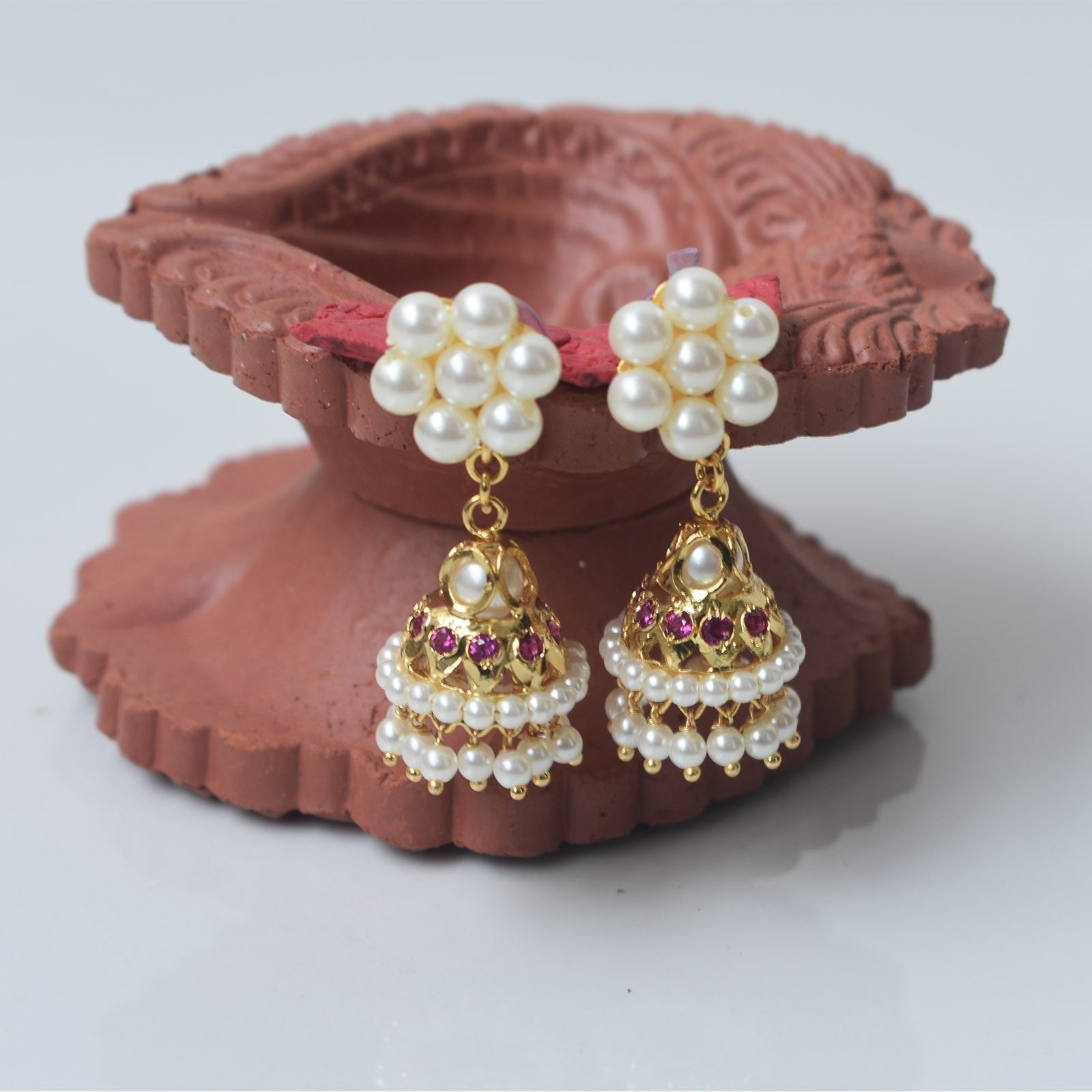 Earrings Karwari Zhumka Double