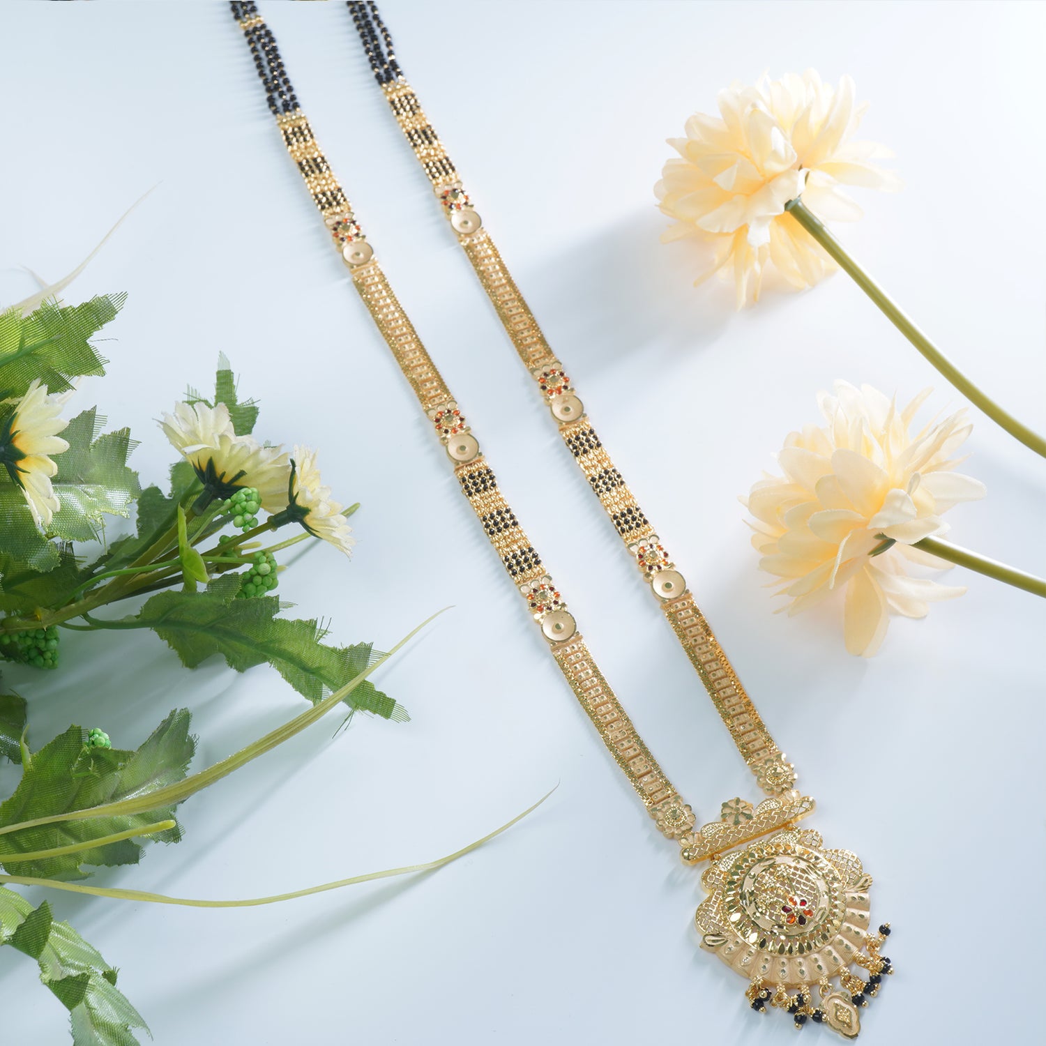 36" Forming Mangalsutra With Taas Kaam Pendant