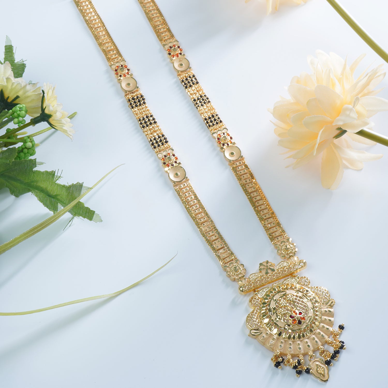 36" Forming Mangalsutra With Taas Kaam Pendant