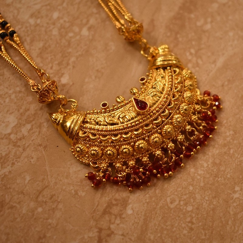 Geru Finish Mangalsutra boat pendal