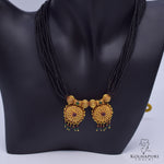 Geru Kolhapuri mangalsutra special flower pendant