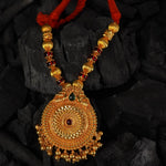 gold gheru necklace design