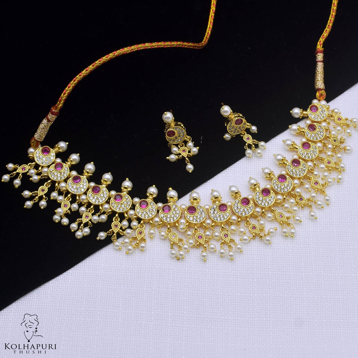 kolhapuri moti jewellery