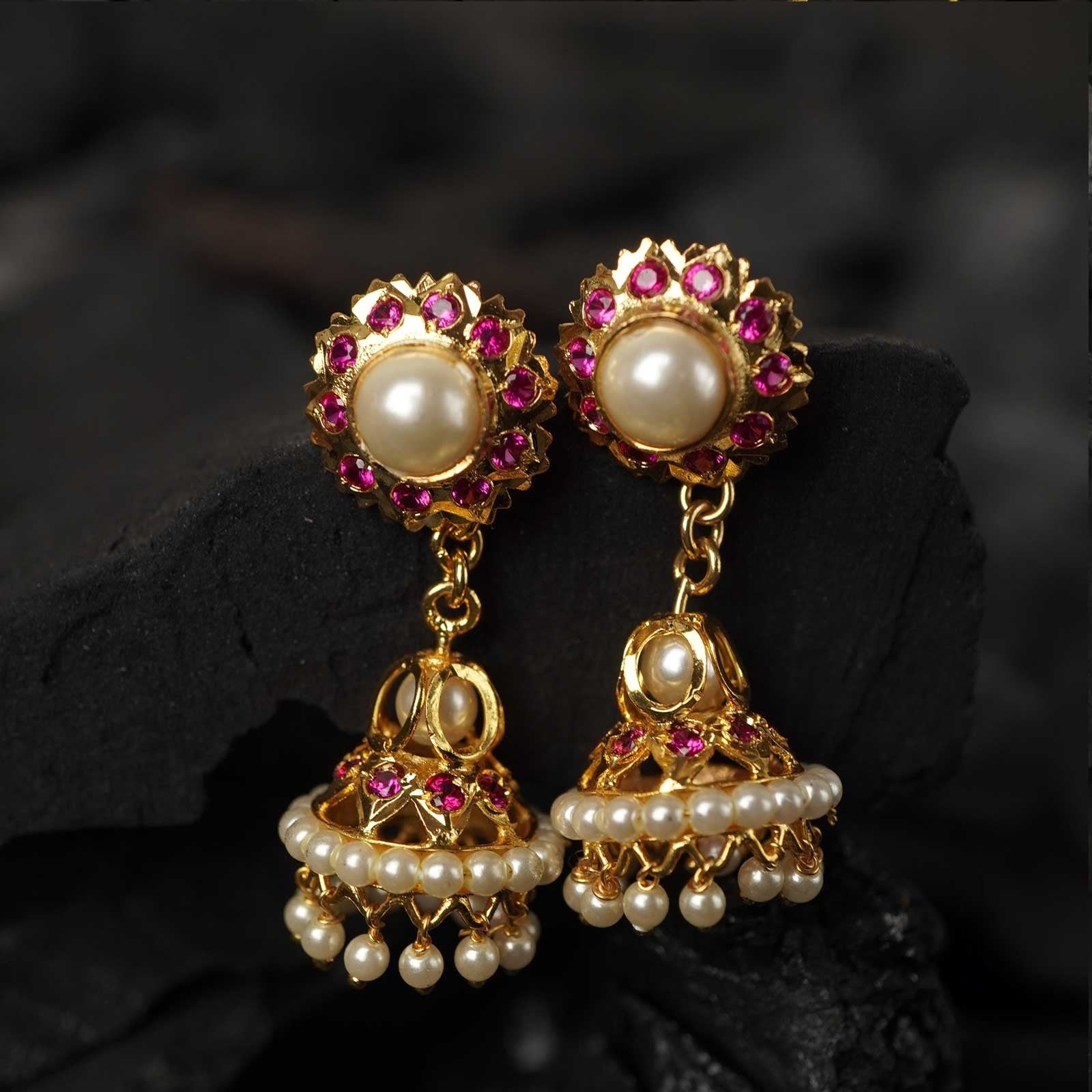 Earrings Karwari Jhumka Double