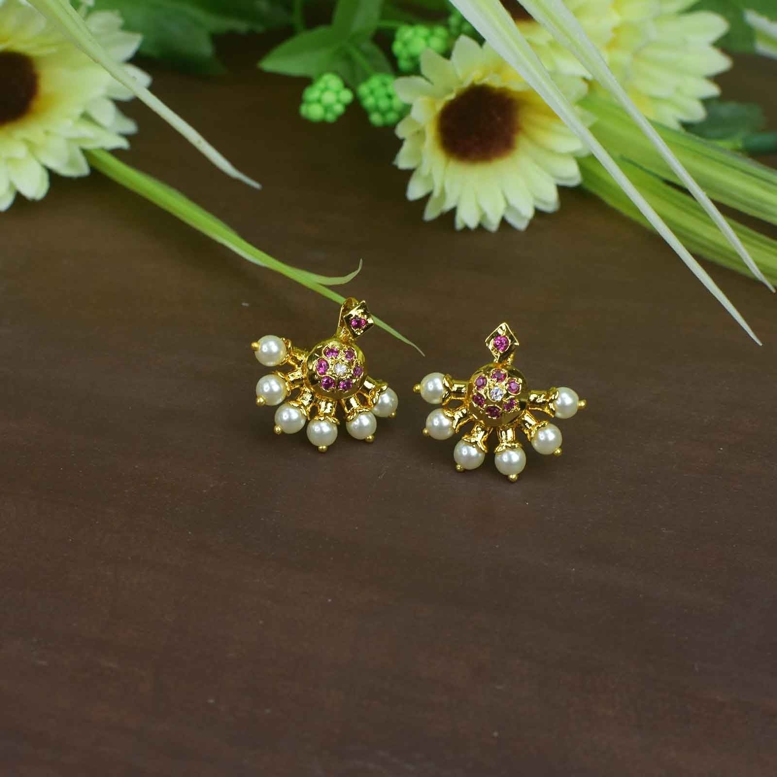 Gold-plated Karwari earrings