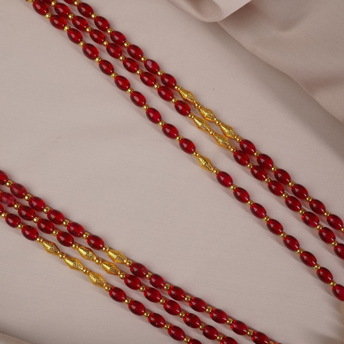 regal gold plated kolhapuri matar mani mala