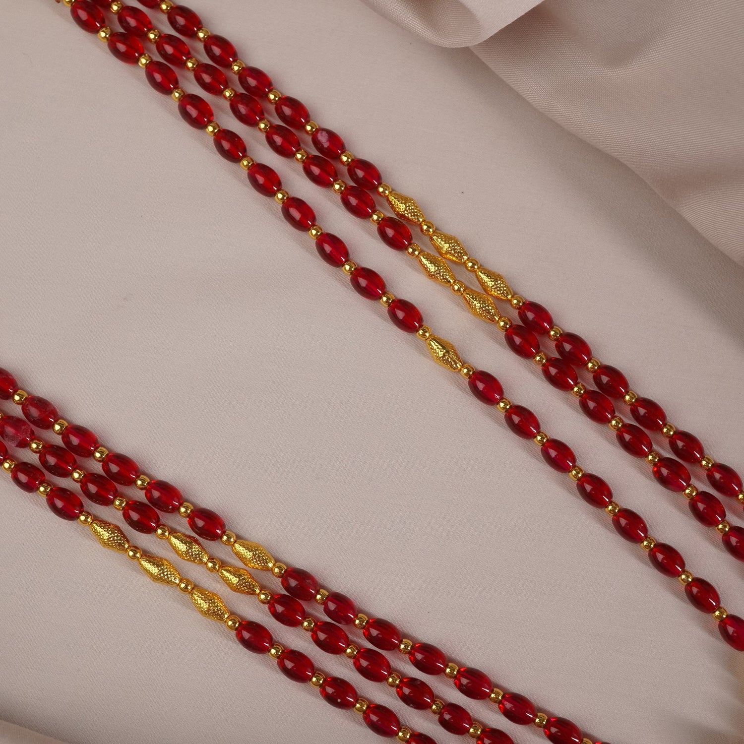 regal gold plated kolhapuri matar mani mala