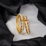 gold plated moti bangle