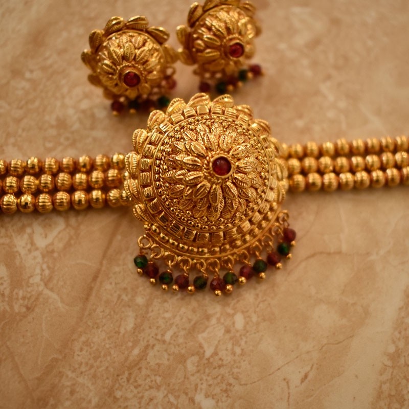 Gram Geru finished choker haar chinchi pendal