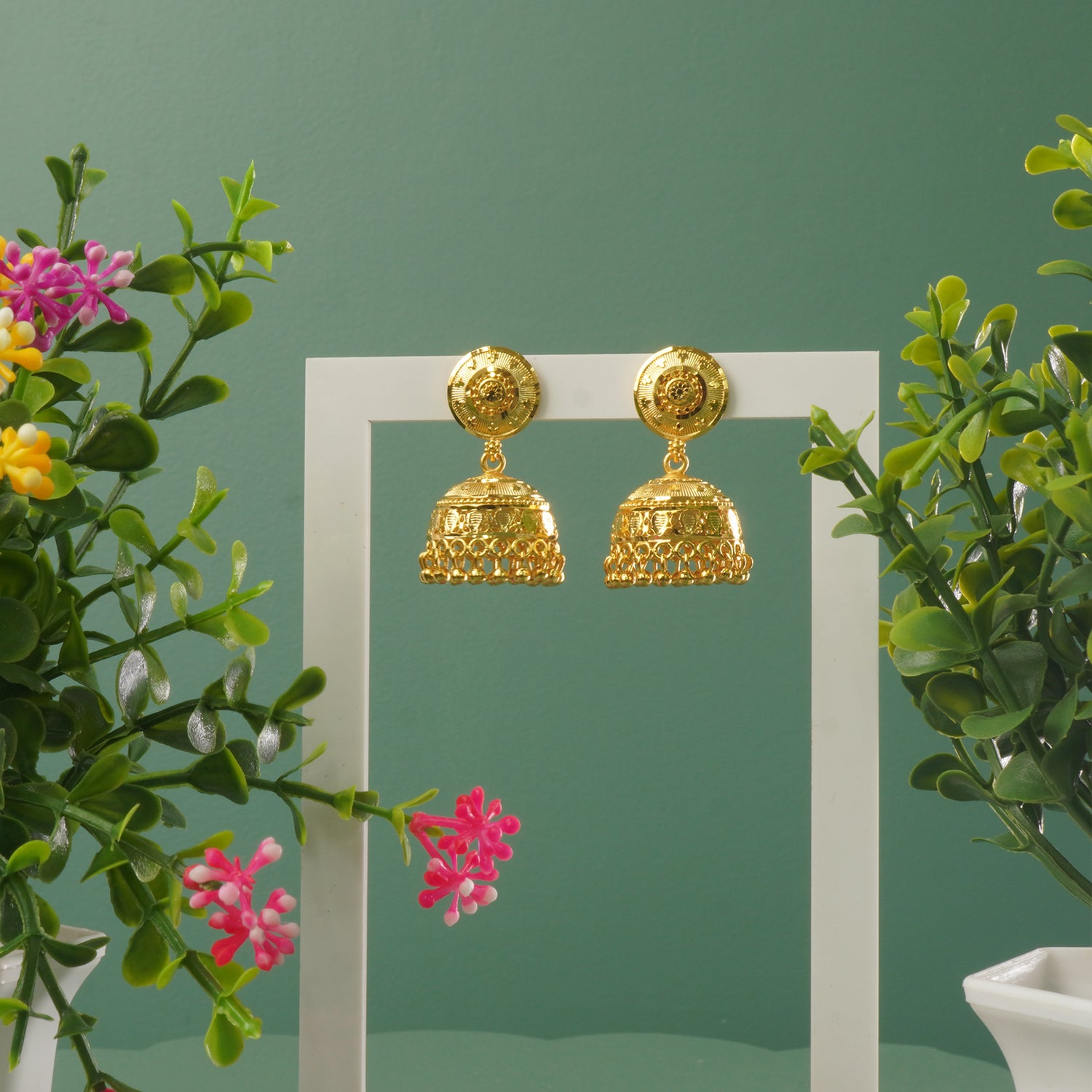 Forming Gold Plated Jhumki Designs Online
