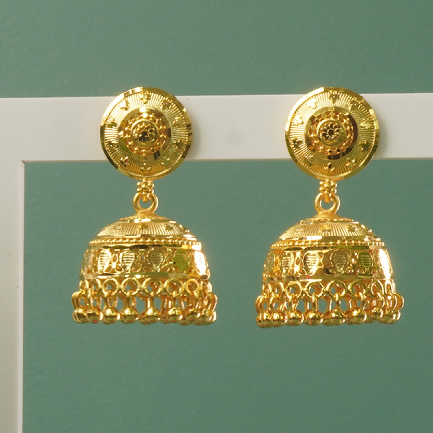 Forming Gold Plated Jhumki Designs Online